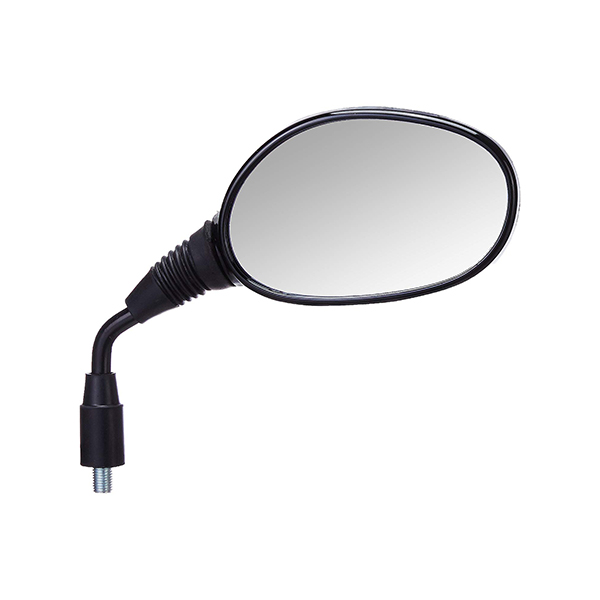 Uno Minda RV-5010R Shatterproof Glass Rear View Mirror(Black)-Right Hand For Hero Passion Pro, Splendor Pro  